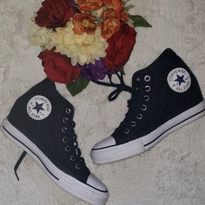 💋CONVERSE💋Women's All Star Lux Mid Wedge, Blue